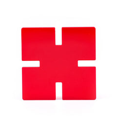 Edusense Colorful Acrylic Square Snowflake Building Cubes Blocks Sets