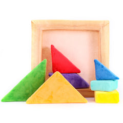 Edusense Tangram Puzzle Inspired Cushion