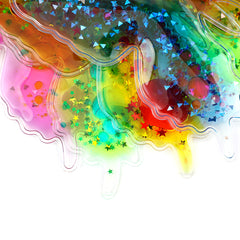 Edusense Sensory Butterfly Shape Cognition Glitter Liquid Filled Toys