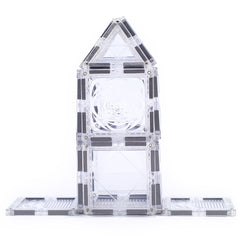 Edusense Clear Magnetic Tile With Flower Stickers