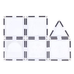 Edusense Clear Magnetic Tile With Flower Stickers