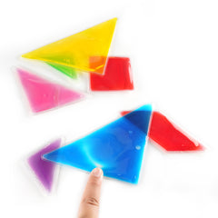 Edusense Tangram Sensory Gel Liquid Shapes (7 PCS)