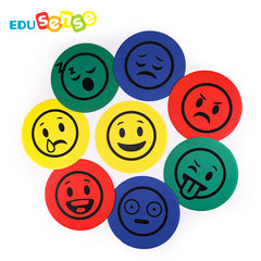 Edusense Sensory Anti-Slip Mat Facial Expression TPR Emotion Circle Mat