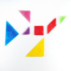 Edusense Tangram Sensory Gel Liquid Shapes (7 PCS)
