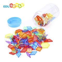 Edusense Transparent Pattern Blocks Tangram Toys