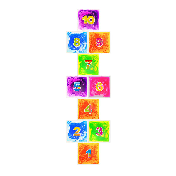Edusnese Sensory Liquid Tiles Floor Hopscotch Games (10 PCS)