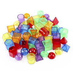 Edusense Educational Toy Transparent 3D Magnet Building Blocks