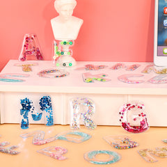 Edusense Educational Letters Toy 3D PVC  Card Alphabet Sequin Stuffed Patch