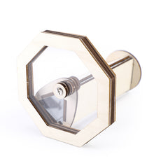 Edusense Wooden DIY Rotating Kaleidoscope Kit Toy