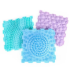 Edusense Massage Sensory Floor Mats Orthopedic Massage Puzzle Floor Mats (6 pcs)