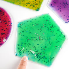 Edusense Glitter Sensory Liquid Filled Shapes (6 PCS)
