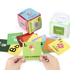 Edusense Alphabet Dice Educational Cognitive Cards Flash Card Readers