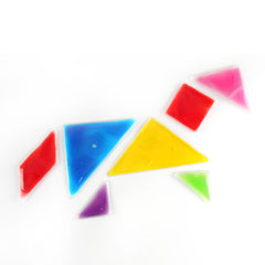 Edusense Tangram Sensory Gel Liquid Shapes (7 PCS)