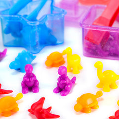 Edusense Counting Dinosaurs Toys Color Sorting Toy
