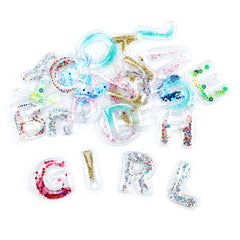 Edusense Educational Letters Toy 3D PVC  Card Alphabet Sequin Stuffed Patch