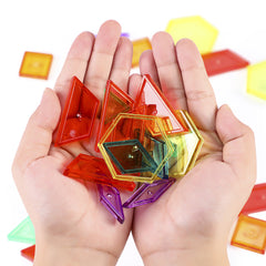Edusense Transparent Pattern Blocks Tangram Toys