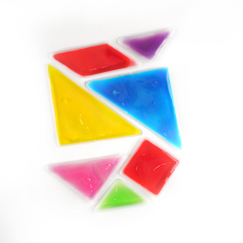 Edusense Tangram Sensory Gel Liquid Shapes (7 PCS)