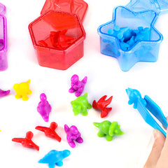 Edusense Counting Dinosaurs Toys Color Sorting Toy