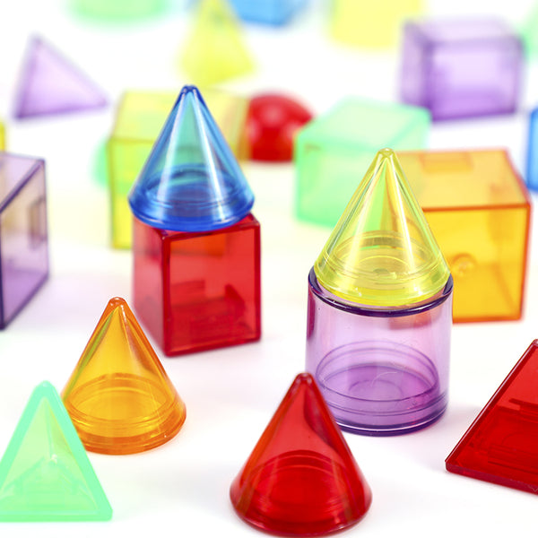 Edusense Educational Toy Transparent 3D Magnet Building Blocks