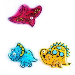 Edusense Dinosaur Sensory Liquid Gel Filled Toys (4 PCS)
