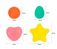 Edusense Hand Exercise Balls Finger Squeeze Balls (4 PCS)