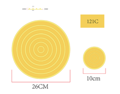 Edusense Silicone Textured Sensory Play Mat Toys (10 PCS)